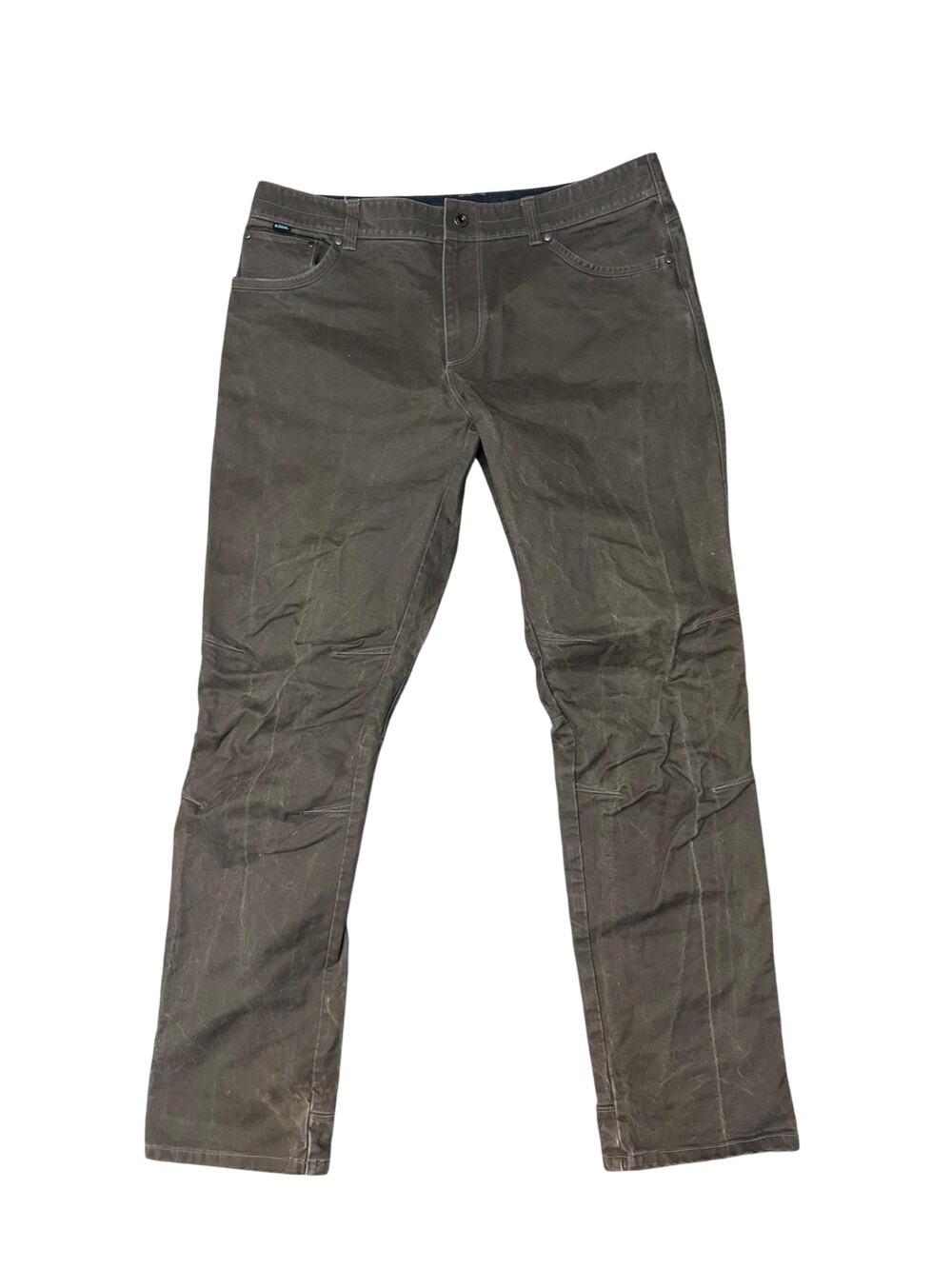 Kuhl Canvas Pants Mens 40x35 Green Relaxed Fit Straight Leg Outdoor Workwear